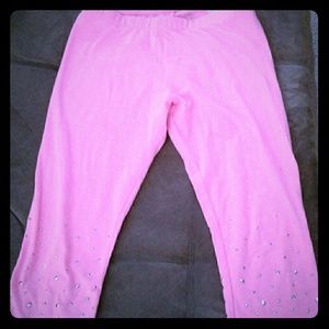 Girls pink leggings
